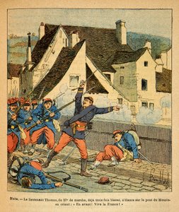 The Eastern Army of Eugene Sergeant, Illustrated by Louis Bombled: Battle of Nuits Saint Georges by Louis Charles Bombled