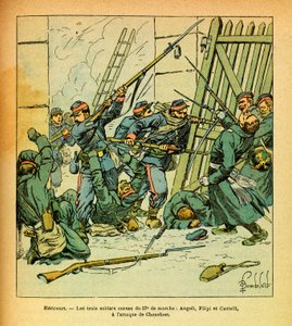 The Eastern Army of Eugene Sergeant, Illustrated by Louis Bombled: Assault of the Village of Chenebier by Louis Charles Bombled