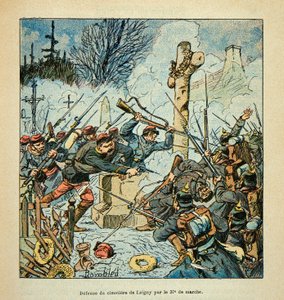 Battle of Loigny on December 2 by Louis Charles Bombled