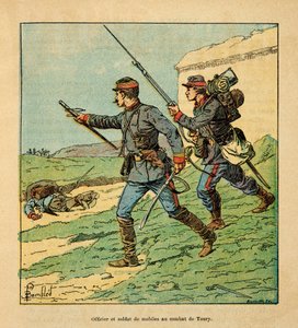 Officer and Mobile of the Cher in the Battle of Toury on October 5, 1870