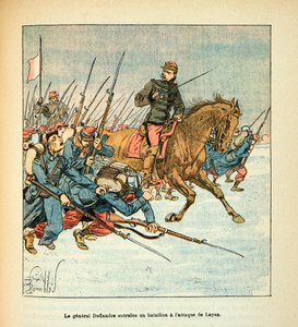 General Deflandre Trained a Battalion to Attack Laye in December 1870 by Louis Charles Bombled