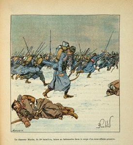 The Army of the Loire by Eugene Sergent, Illustrated by Louis Bombled: Battle of Le Mans, January 1871, Private Collection by Louis Charles Bombled