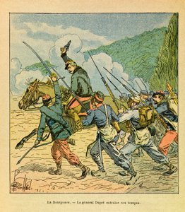 The Eastern Army: General Dupre at the Battle of La Bourgonce in October 1870 by Louis Charles Bombled