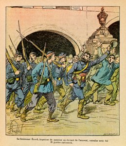 The Eastern Army: Lieutenant Enard Leading the National Guard During the Fighting at Epinal in October 1870 by Louis Charles Bombled