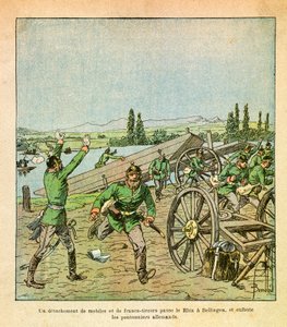 The Eastern Army: A detachment of French motives and snipers crossed the Rhine by Louis Charles Bombled