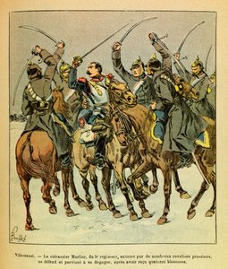 During the Battle of Villersexel, the battleship Marlier of the 5th regiment surrounded by the Prussians, managed to escape by Louis Charles Bombled
