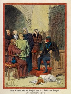 The Grand Journees of the Hotel de Ville de Paris by A. Mercier, illustrated by Louis Bombled (1862-1927): On November 26 by Louis Charles Bombled