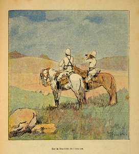 The War in Madagascar: Anecdotal History of the French Expeditions of 1885-1895 by Henri Galli, Illustrated by Louis Bombled: Military in Reconnaissance on the Border of Imerina to Madagascar in 1895