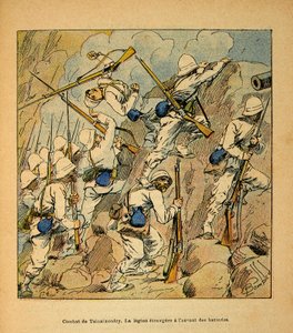 The War in Madagascar: Battle of Tsinainondry, the Foreign Legion at the Assault of the Hovas Batteries in 1895