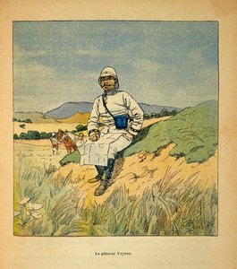 The War in Madagascar: Portrait of General Voyron by Louis Charles Bombled