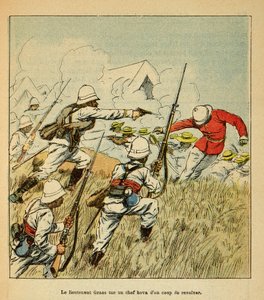 The War in Madagascar: Lieutenant Grss Kills a Hova Chief During the Tsarasaotra Battles in 1895