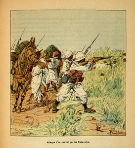 The War in Madagascar: Attack of a Military Convoy by the Fahavolos