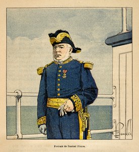 The War in Madagascar: Portrait of Admiral Pierre (1827-1883) by Louis Charles Bombled