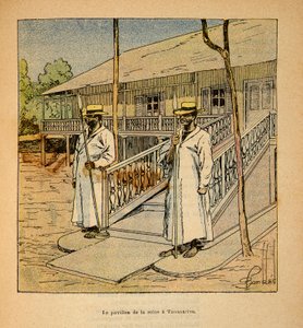 The Pavilion of Queen Ranavalona in Tananarive in 1895 by Louis Charles Bombled
