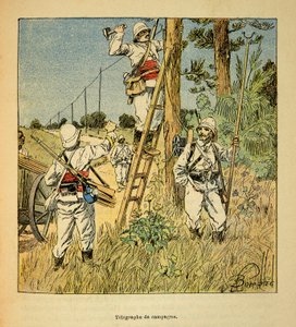 Implementation of the Campaign Telegraph by the Military in Madagascar in 1895