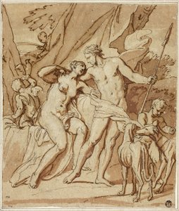 Venus and Adonis by Louis Cheron