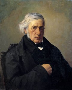 Portrait of the philosopher Victor Cousin (1792-1867). Painting by Louis Claude Mouchot (1830-1891) 19th century by Louis Claude Mouchot