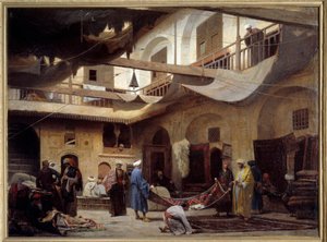 The Carpet Bazaar in the Khan-Khabil in Cairo