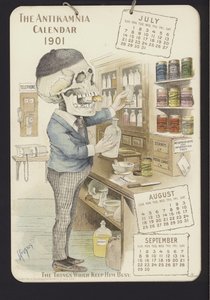 Illustration for Antikamnia Calendar, 1901