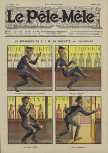 The Mechanic of P.L.M. on a Spree (Illustration for Le Pele-Mele, 1906) by Louis Denis Valverane