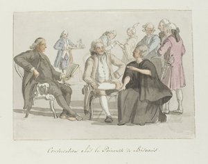 Members of the Travel Party in Conversation with the Princess of Biscaris (Voyage en Italie, en Sicile et à Malte - 1778)