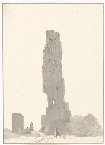Ruins of a Tower Along the Main Road Between Terracina and Fondi (Voyage en Italie, en Sicile et à Malte - 1778)