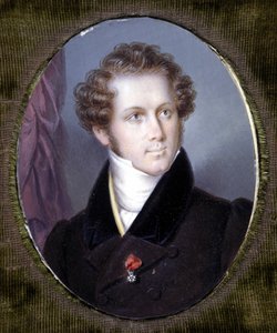 Portrait of Vincenzo Bellini (Miniature by Dupré) by Louis Dupré
