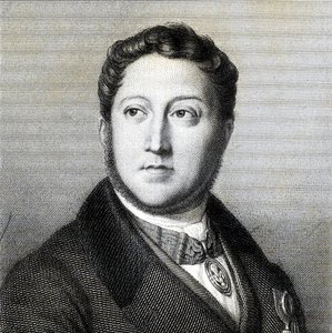 Portrait of the Composer Gioachino Antonio Rossini by Louis Dupré