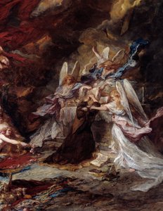 The Temptation of Saint Anthony (detail) by Louis Eugene Gabriel Isabey