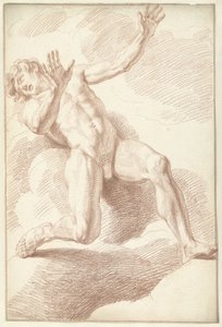 Male Nude, Reclining by Louis Fabritius Dubourg