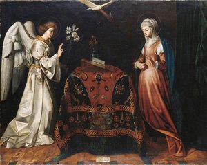 Annunciation by Louis Finsonius or Finson
