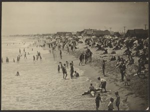 Beach Scene by Louis Fleckenstein
