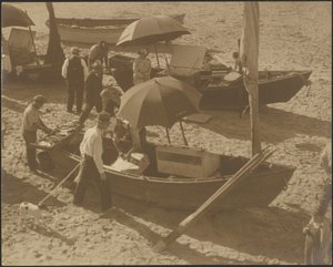 Boats on Beach by Louis Fleckenstein