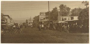 Coalinga Hotel and Main Street by Louis Fleckenstein