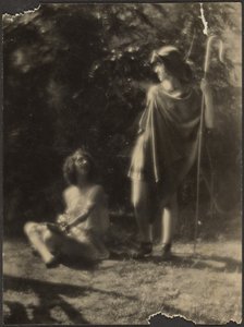 Dancers in Garden by Louis Fleckenstein