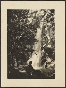 Figures and Waterfall by Louis Fleckenstein