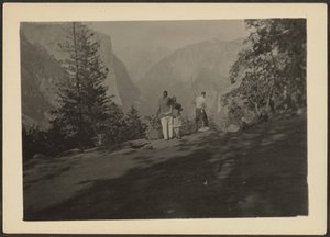 Figures in Mountain Landscape by Louis Fleckenstein