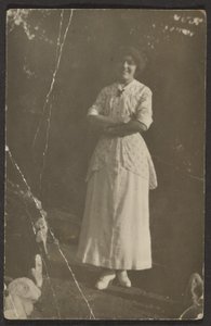 Florence Standing on Path by Louis Fleckenstein