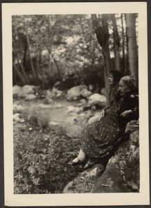 Florence and Mrs. Fleckenstein by Forest Stream
