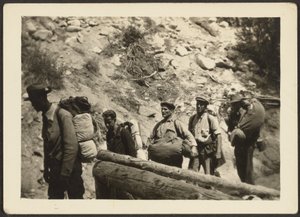 Group of Men Hiking by Louis Fleckenstein