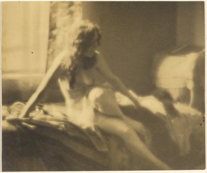Half Nude Reclining on Bed