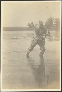 Landing the Gamey Bass by Louis Fleckenstein