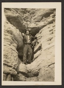Man among Rocks