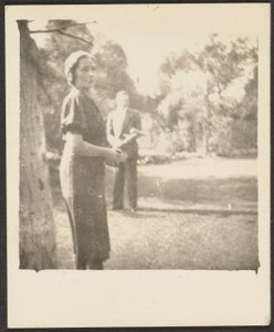 Man and Woman Playing Croquet