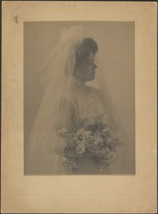 Portrait of a Bride with Bouquet