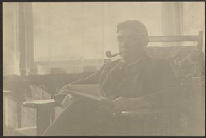 Portrait of a Man Smoking a Pipe by Louis Fleckenstein