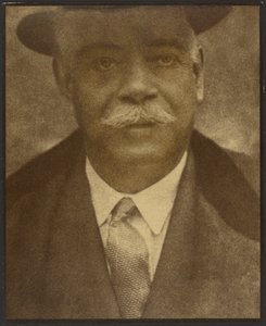 Portrait of a Man with Hat Brim by Louis Fleckenstein
