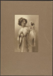 Portrait of a Woman in Pleated Robe by Louis Fleckenstein