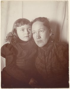 Portrait of a Woman and Girl by Louis Fleckenstein
