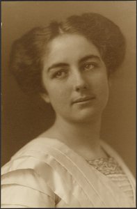 Portrait of a Woman in Pleated Dress by Louis Fleckenstein